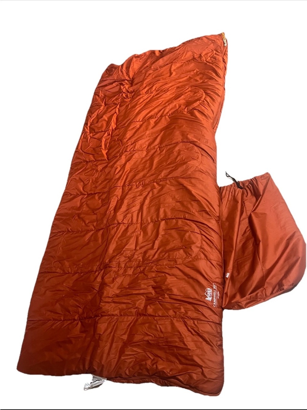 REI 30 Degree Campwell Sleeping Bag Size M 71” Hiking Camping Outdoor NWOT - Picture 3 of 8